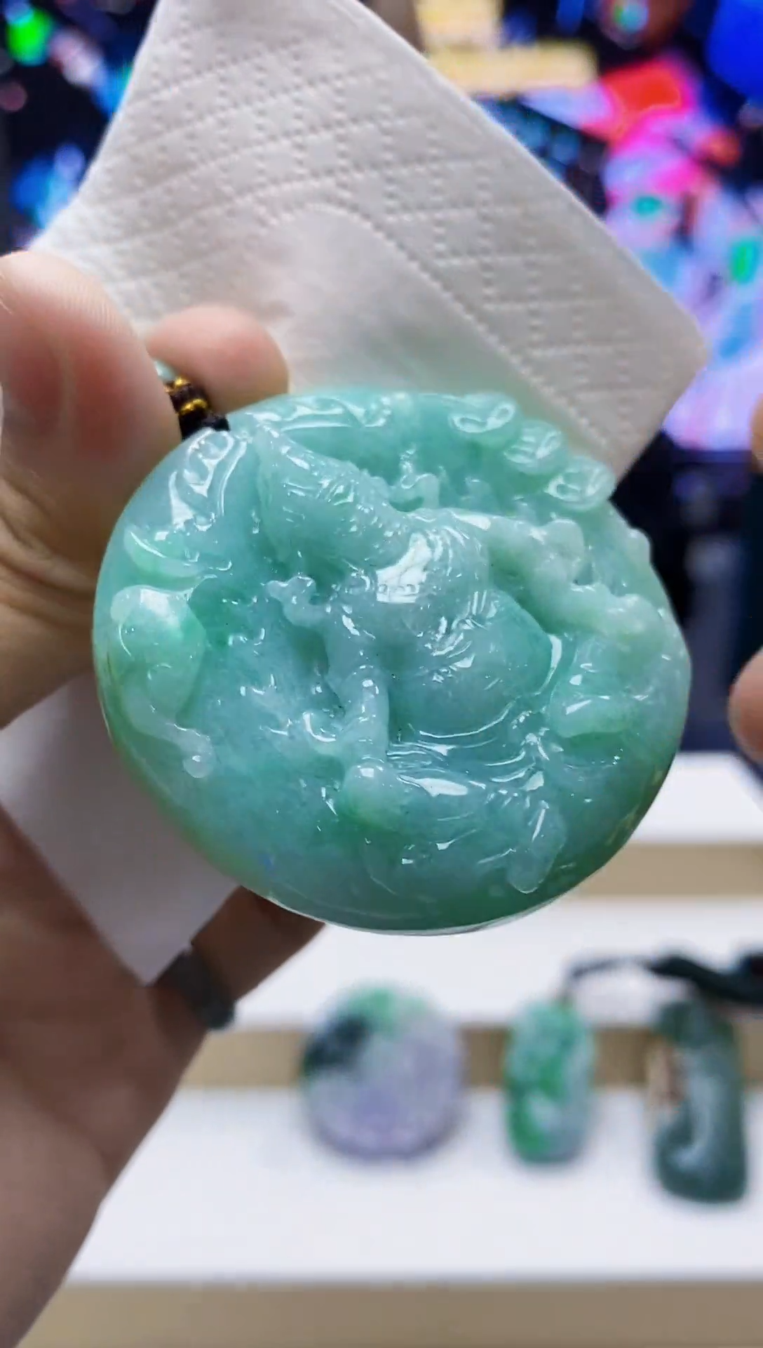 未镶嵌定制翡翠-毛货挂件7