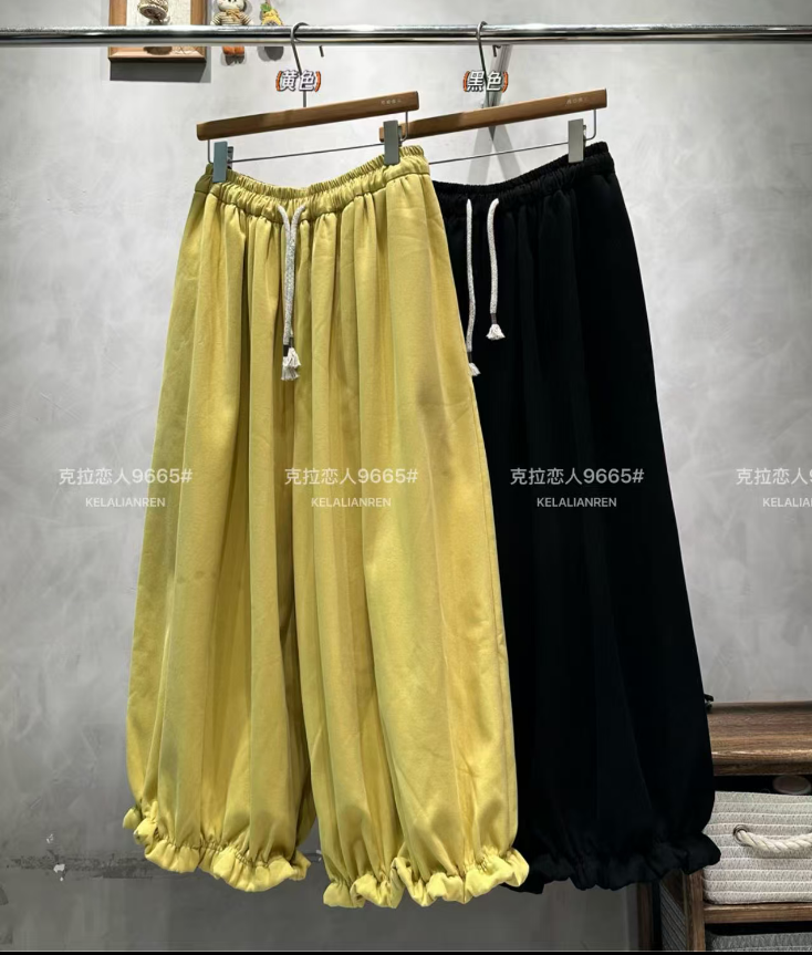 米多多  KLLR#9665#复合加厚花苞裤