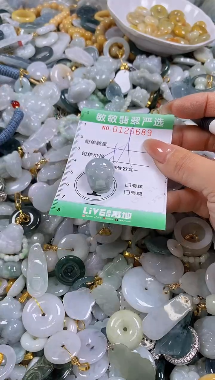 【闪购商品】翡翠颈饰未镶嵌闪购0120689多样性发其一