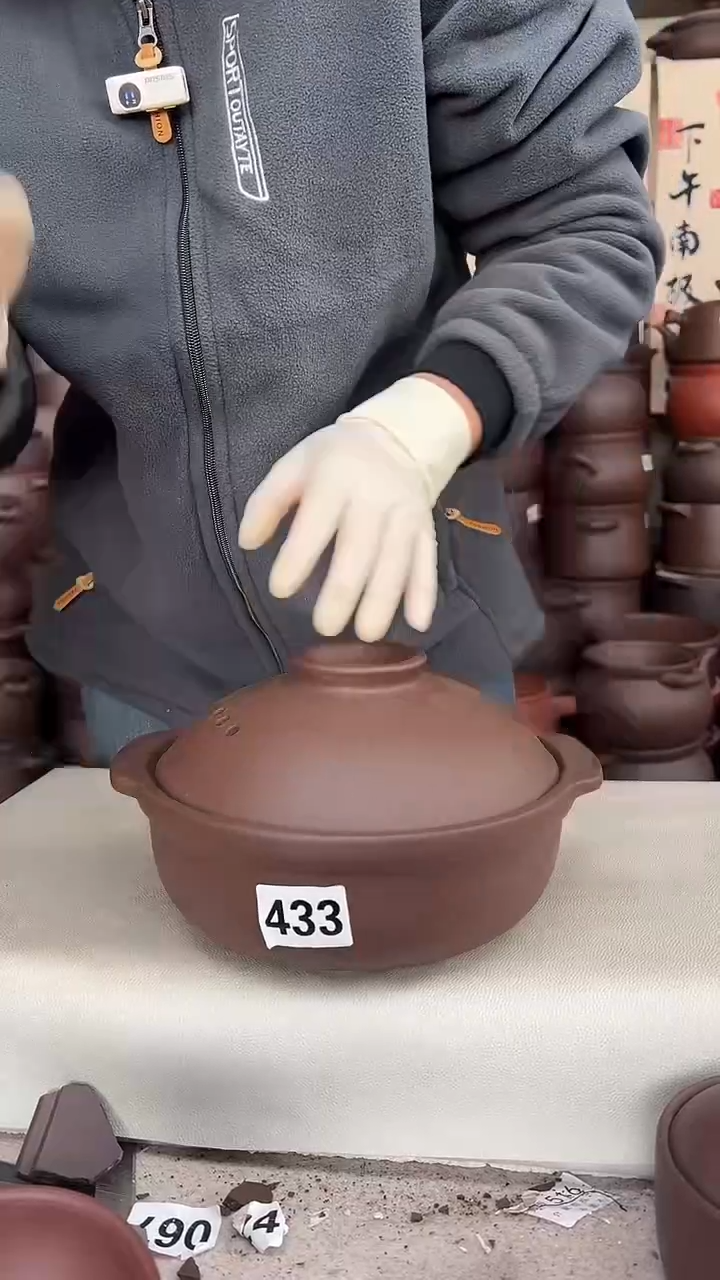 宜兴紫砂微瑕1.8升煲仔锅433