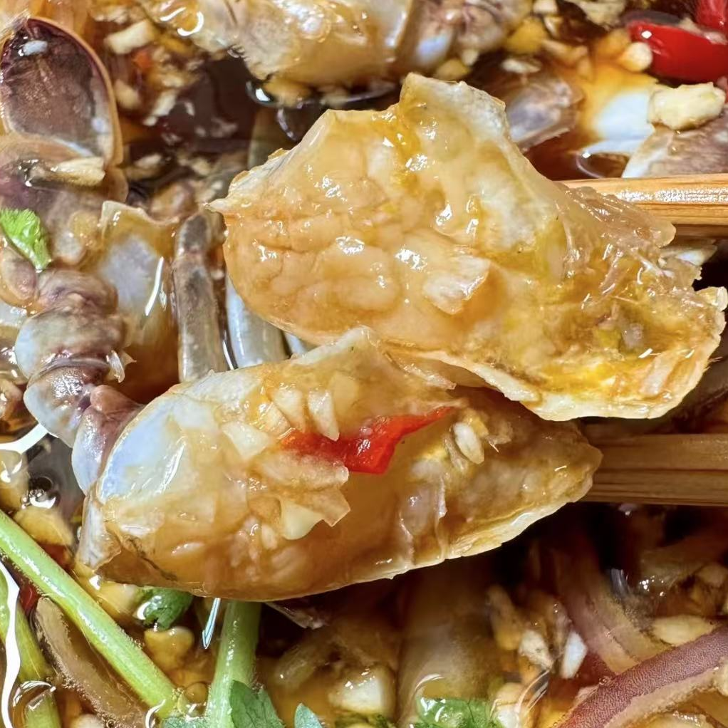 2桶共1000g秘制潮汕风味生腌蟹块肉质鲜嫩新鲜制作顺丰次日达海鲜