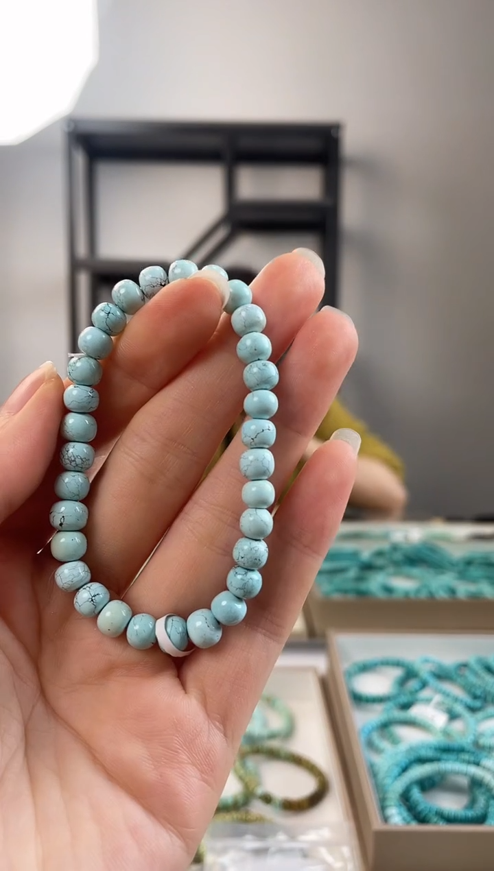 【闪购商品】绿松石珠宝奇石未镶嵌6.7+mm