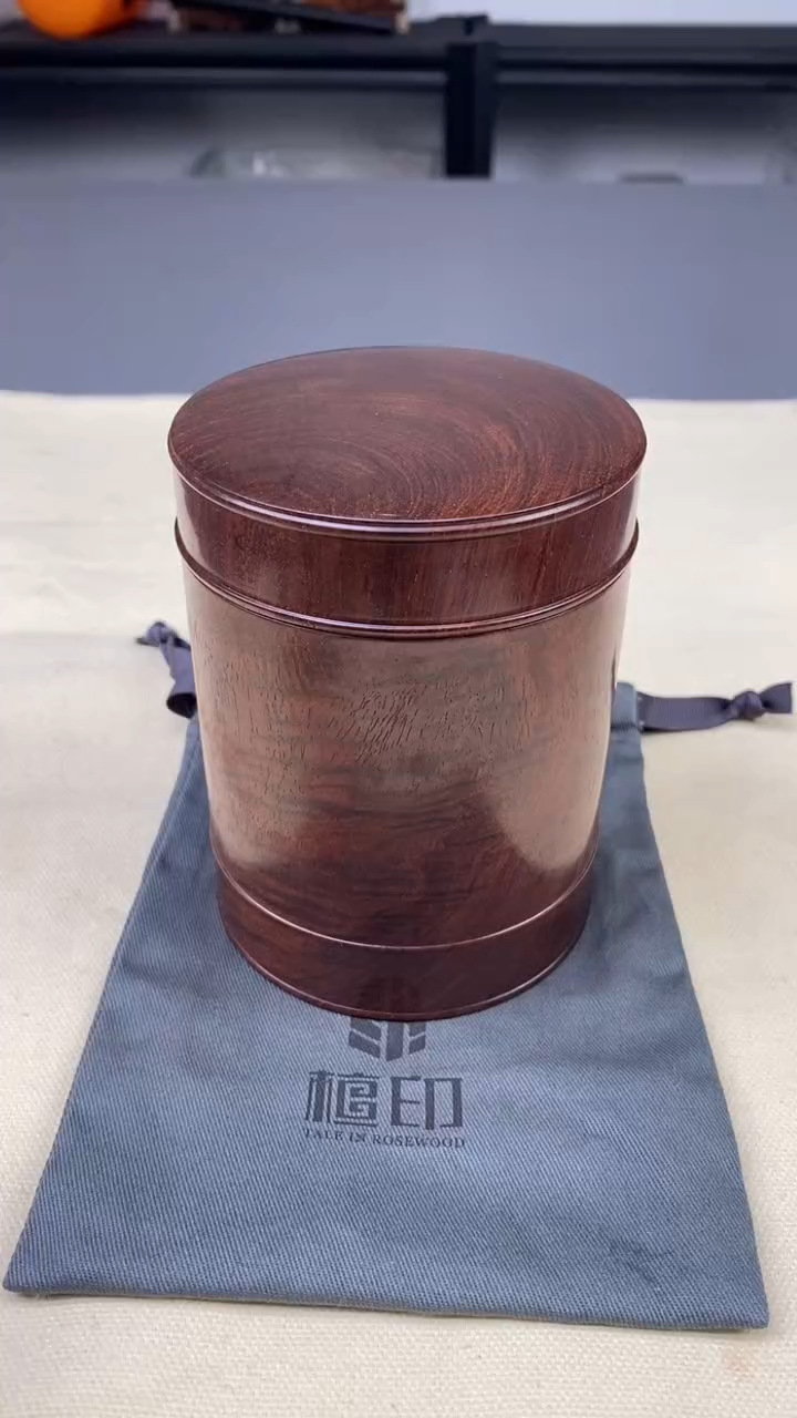 【闪购商品】黄花梨/降香黄檀把件黄花梨 茶叶罐