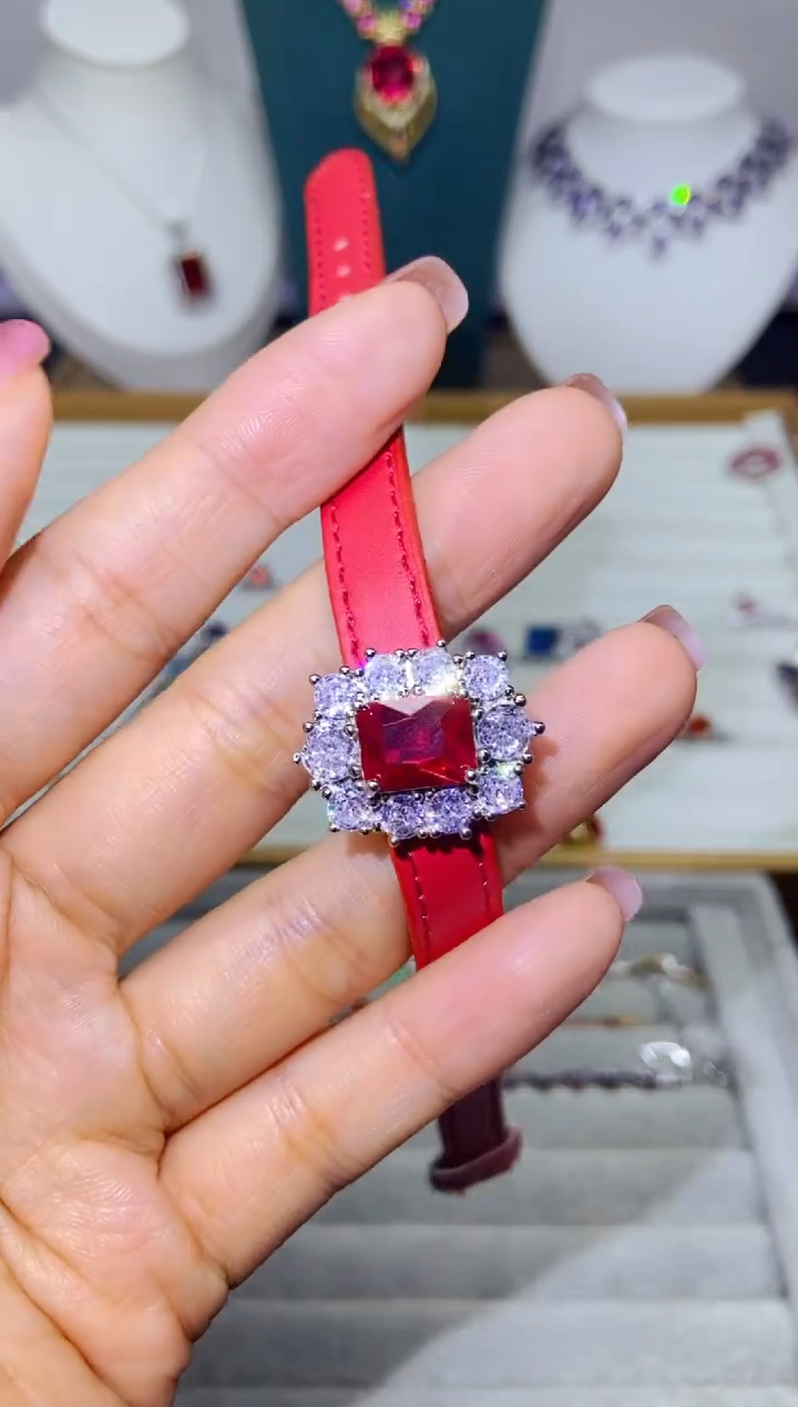 银S925镶嵌耳饰紫晶1