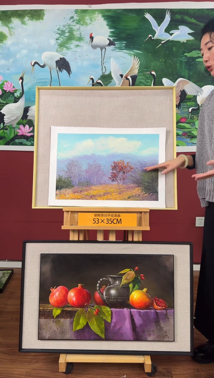 油画【88号】约53*35cm丨朝鲜原创纯手绘孤品油画丨顺丰包邮