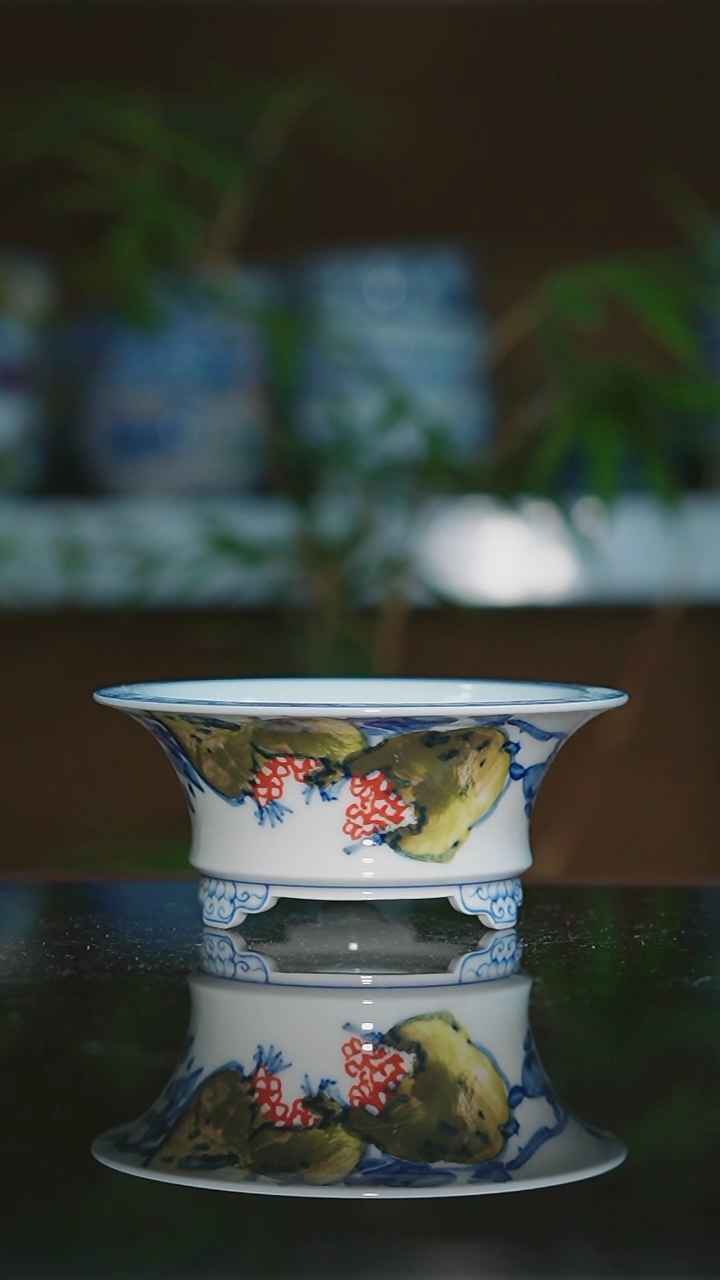 【闪购商品】手绘陶瓷内口10高5深3.7