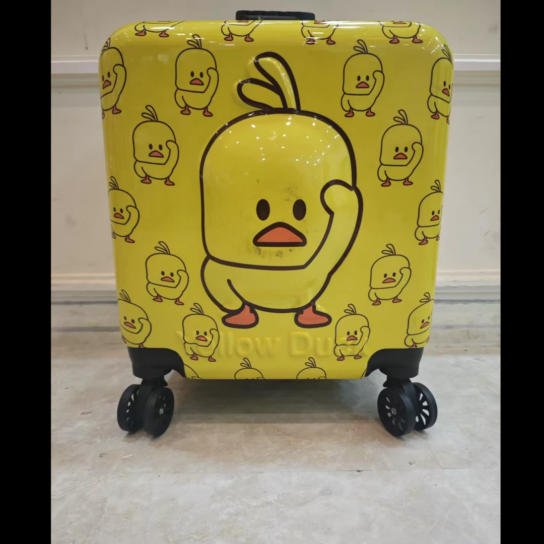 【早晨百货专属】小黄鸭行李箱