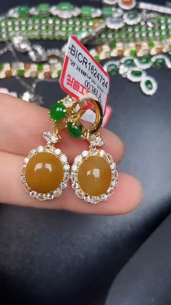 银S925镶嵌戒指翡翠1210