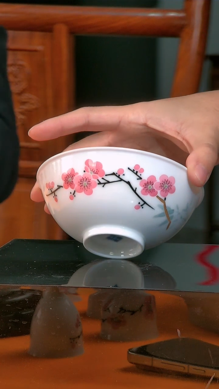 翠竹红梅餐碗二级品