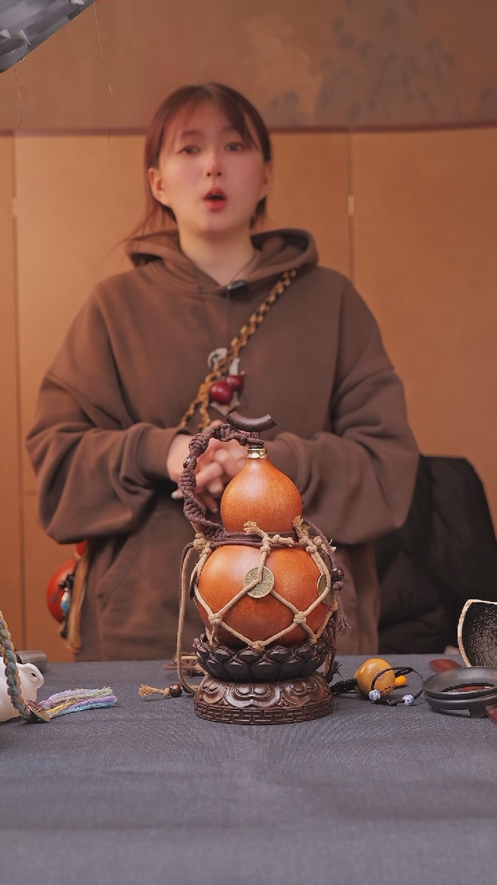 425号链接精品大漆葫芦现货现发[一物一拍]不包含莲花底座