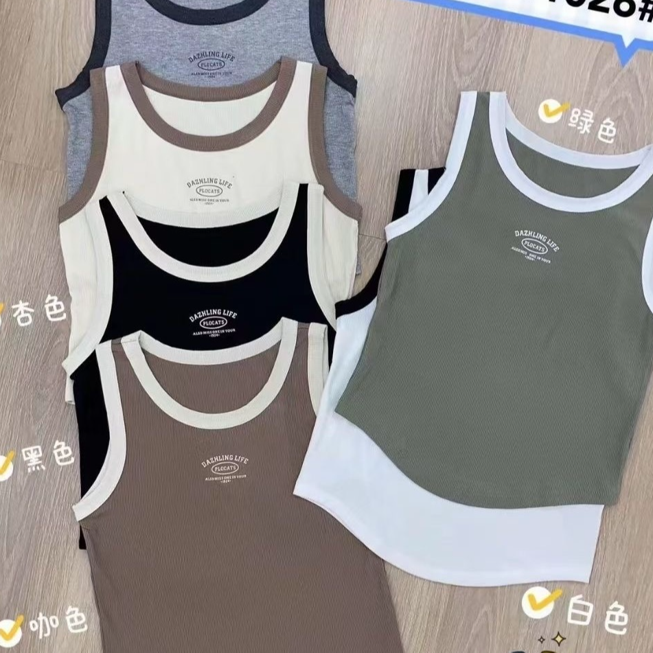 [1919]辣妹短款背心吊带夏季打底2025搭外新款设计无袖上衣外穿