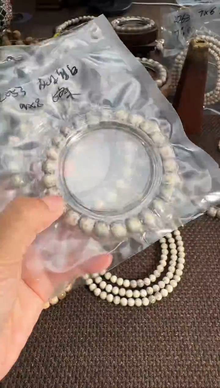 手串星月菩提灰月留白（9*8）2053