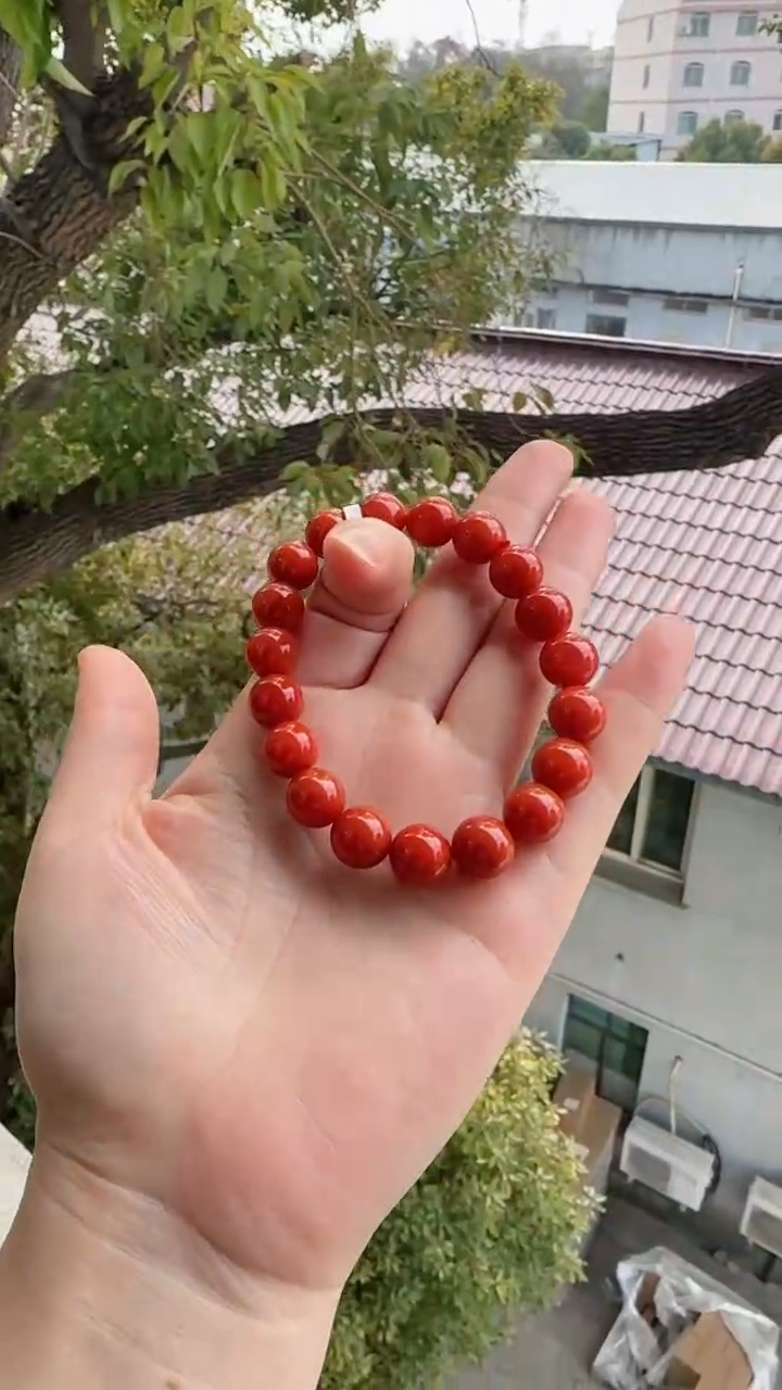 未镶嵌多样性发一件南红玛瑙【云端】10mm保山滴水洞圆珠单圈 