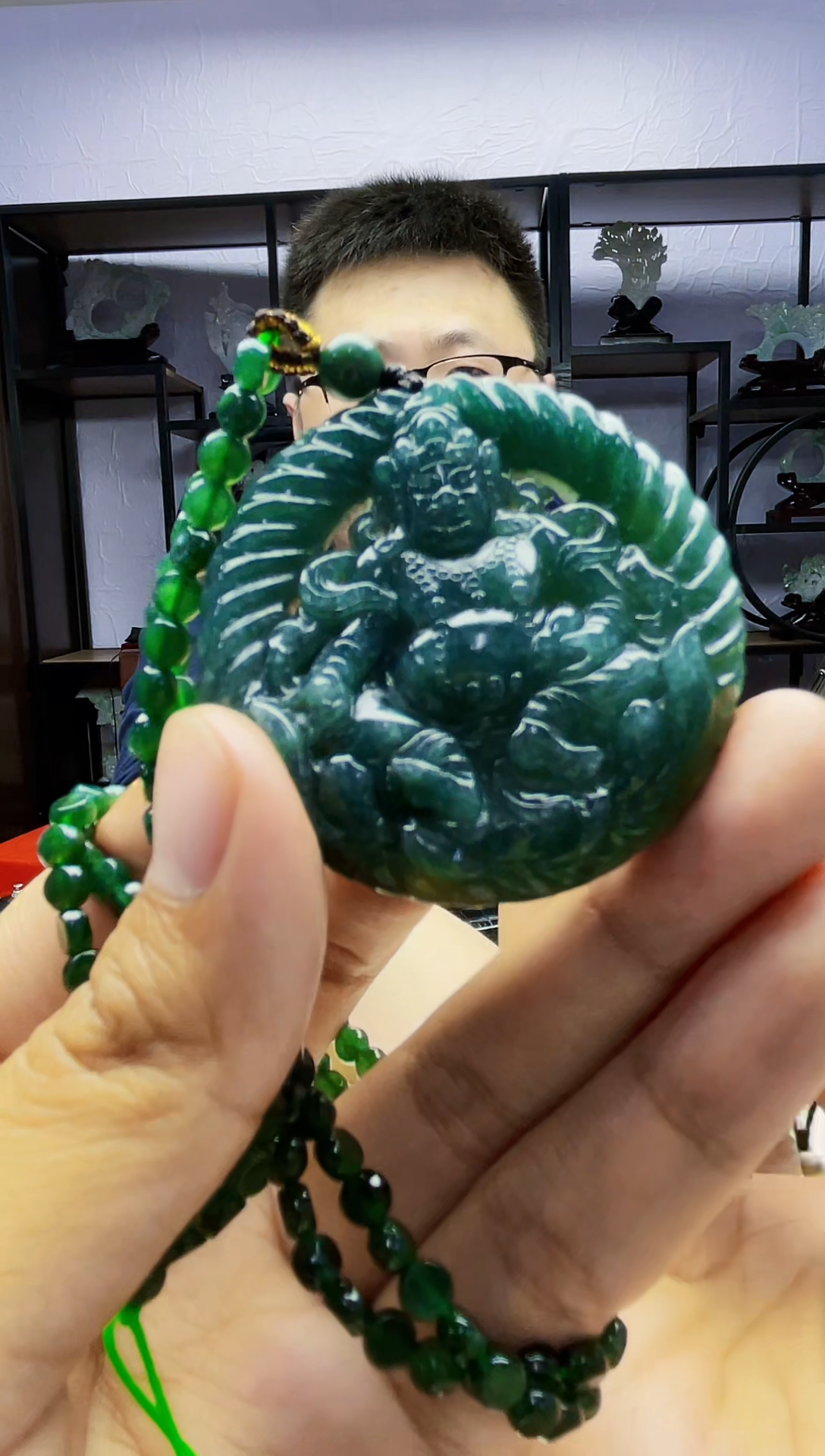 【闪购商品】定制翡翠未镶嵌毛货01240140多样性发其一