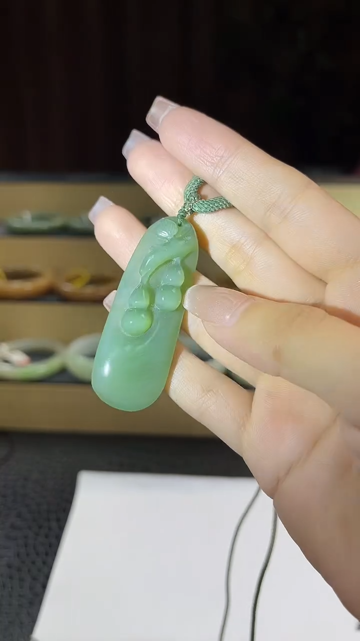 和田玉未镶嵌手串碧玉葫芦