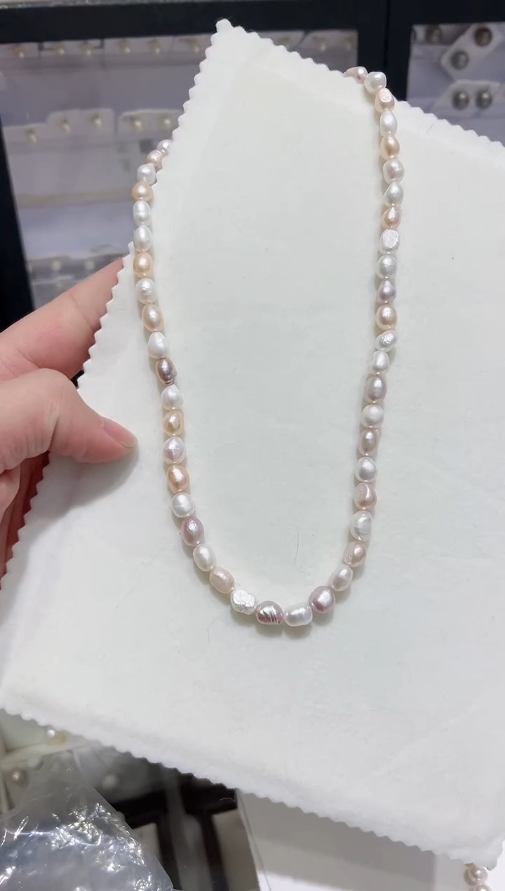 【闪购商品】淡水珍珠项链未镶嵌巴洛克 多样性发一
