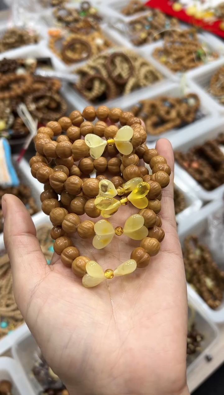 手串猴头核桃卡10mm左右  精品柯基屁桃 设计款 单圈