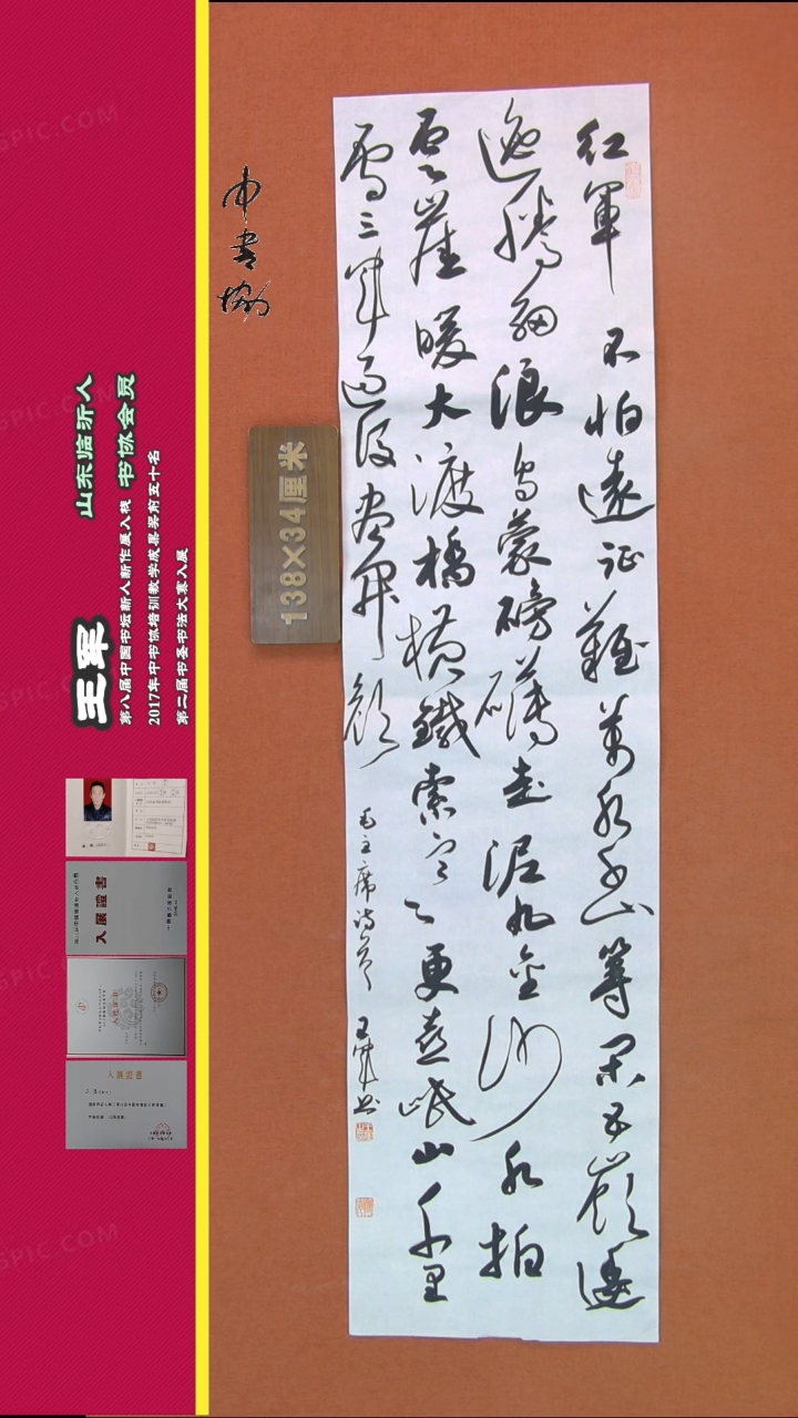 【闪购商品】书法228王军书法作品