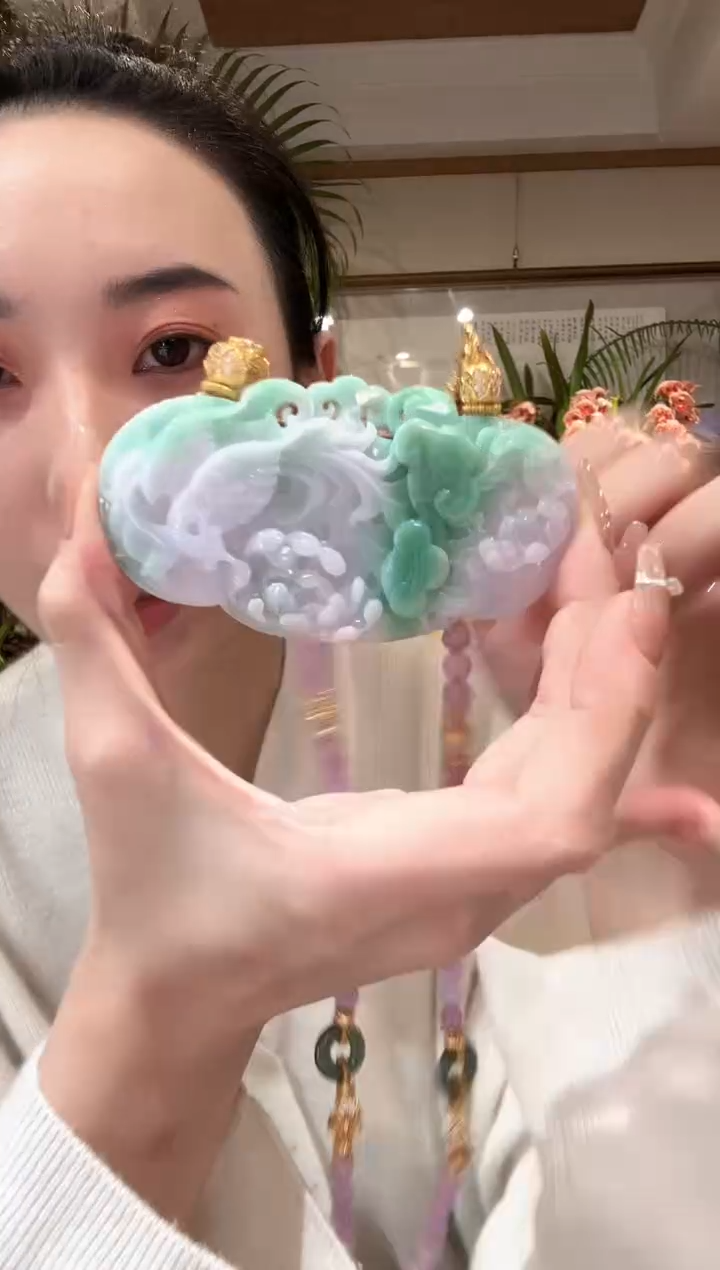 【闪购商品】翡翠颈饰未镶嵌国风