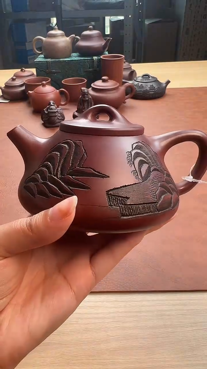 茶壶紫砂宜兴紫砂源头公堂茶壶