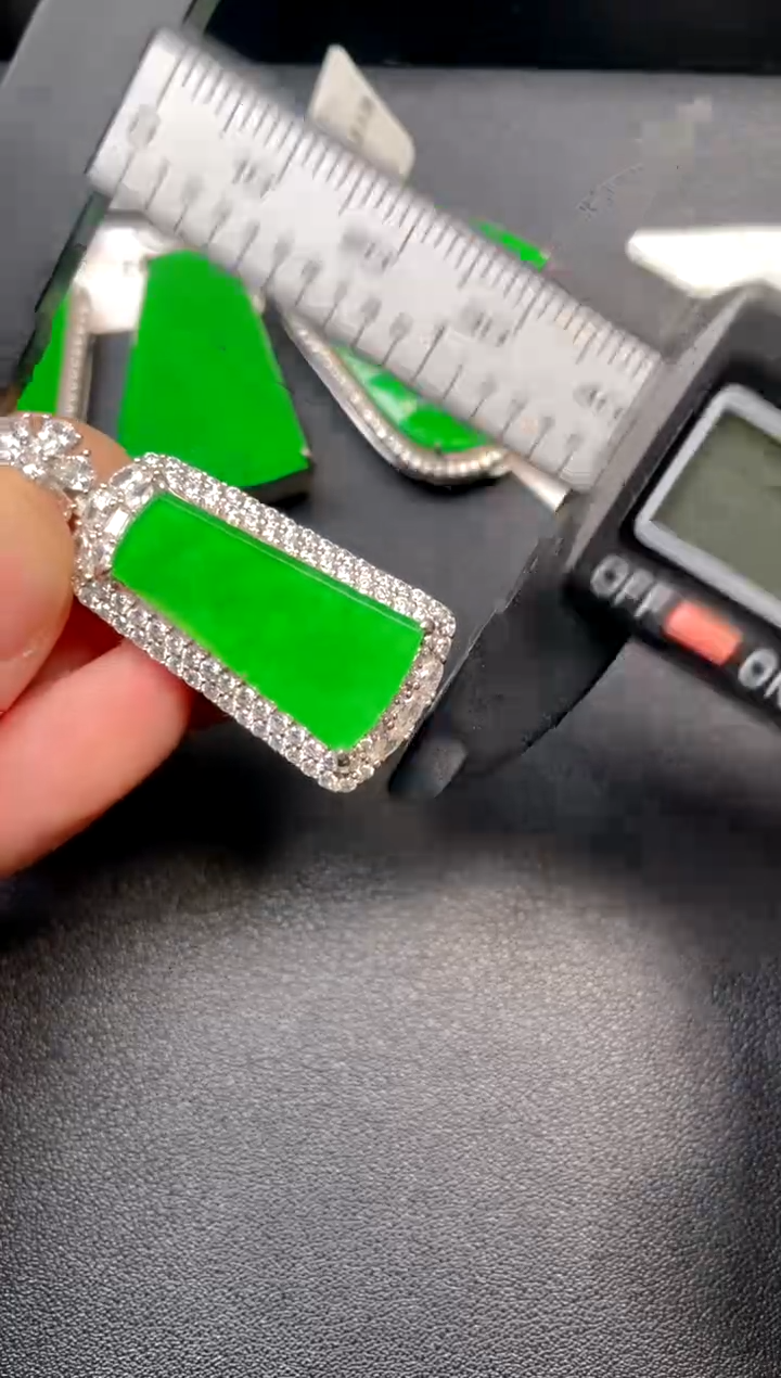 吊坠(不含链)银S925镶嵌翡翠DZ 