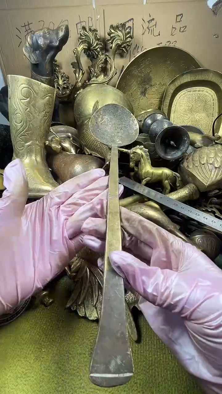 胤***沬亿锦铜回流铜器摆件40