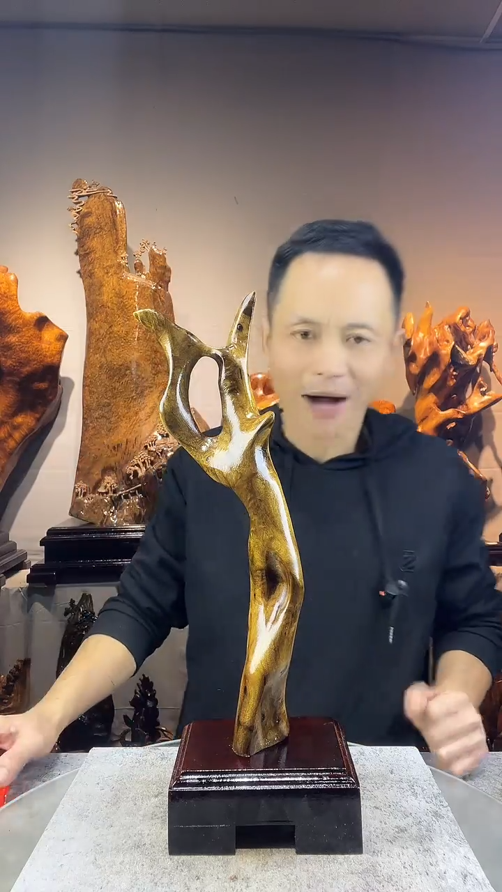 金丝楠杰**了小叶桢楠随行摆件47