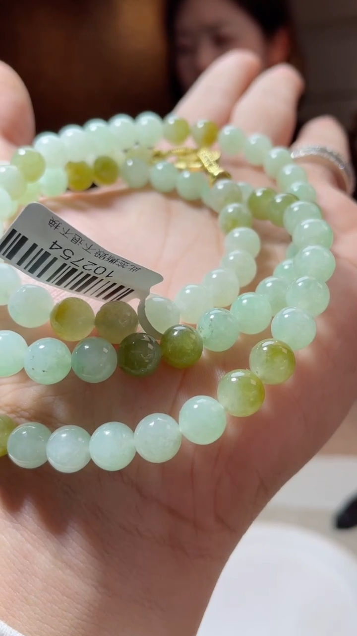 未镶嵌手链翡翠珠串