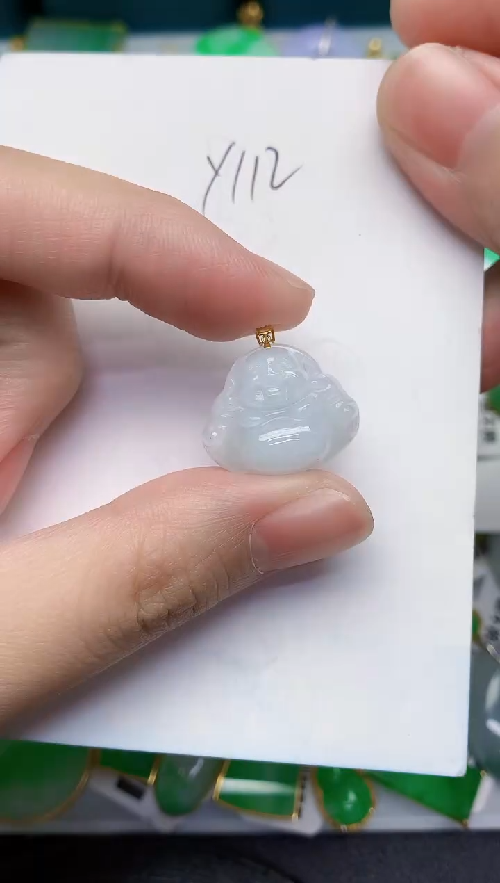 【闪购商品】翡翠颈饰18K金镶嵌000000000