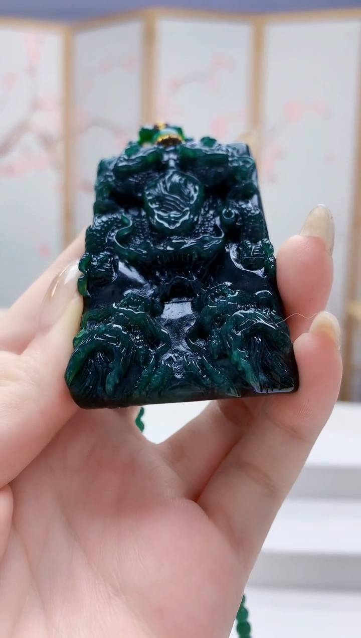 未镶嵌定制翡翠3099jw-毛货挂件69