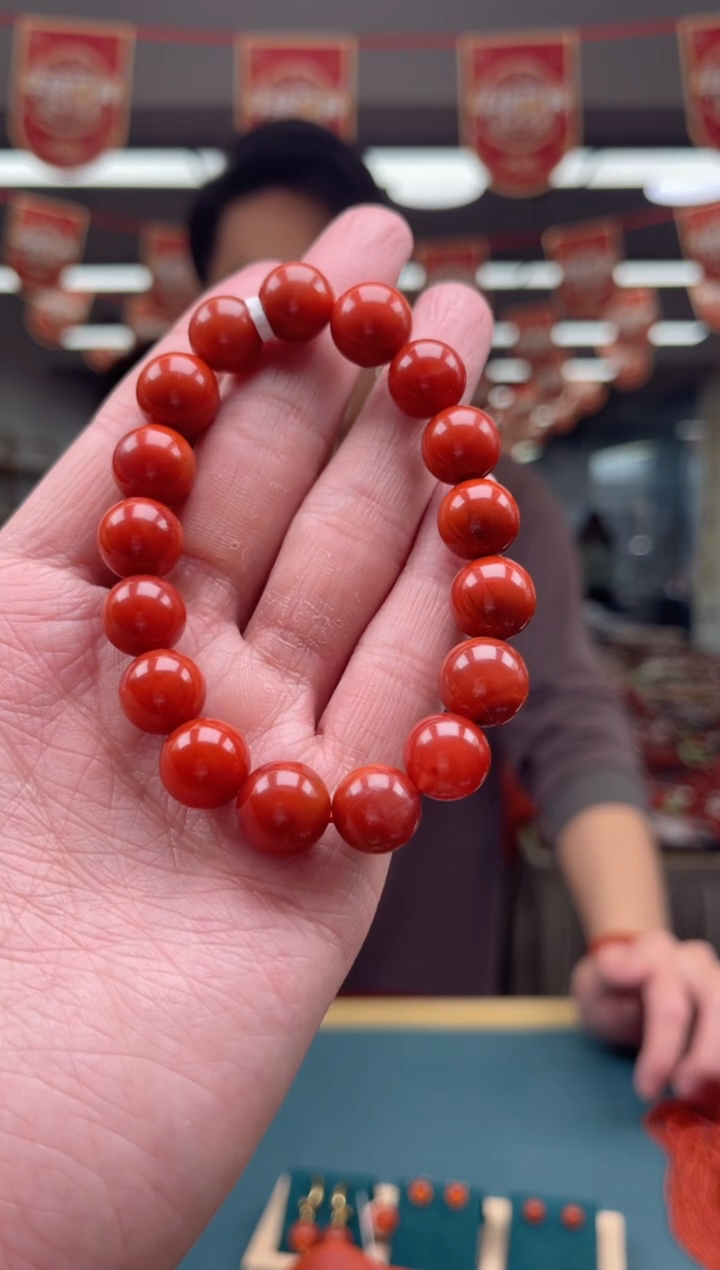 【闪购商品】南红玛瑙A05未镶嵌12MM 瓦西南红单圈 多样性发一件
