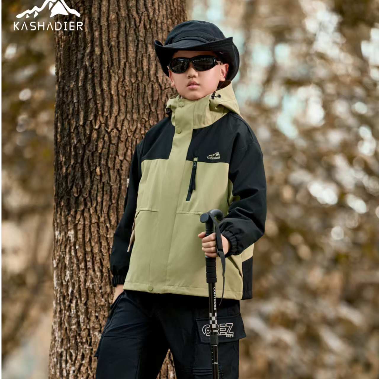 【冲锋衣专场】 户外摇粒绒三合一冲锋衣青少年撞色保暖四色26018