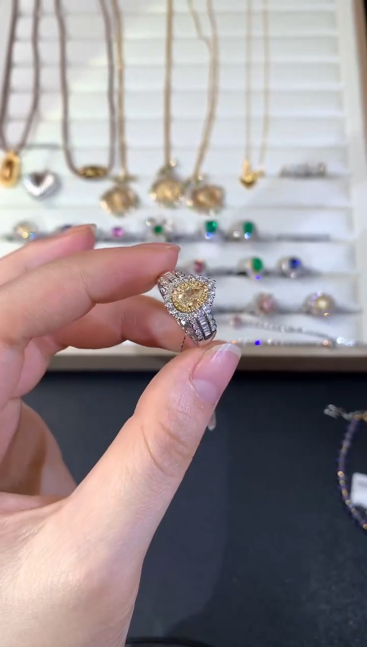 【闪购商品】钻石戒指18K金镶嵌S294|7980