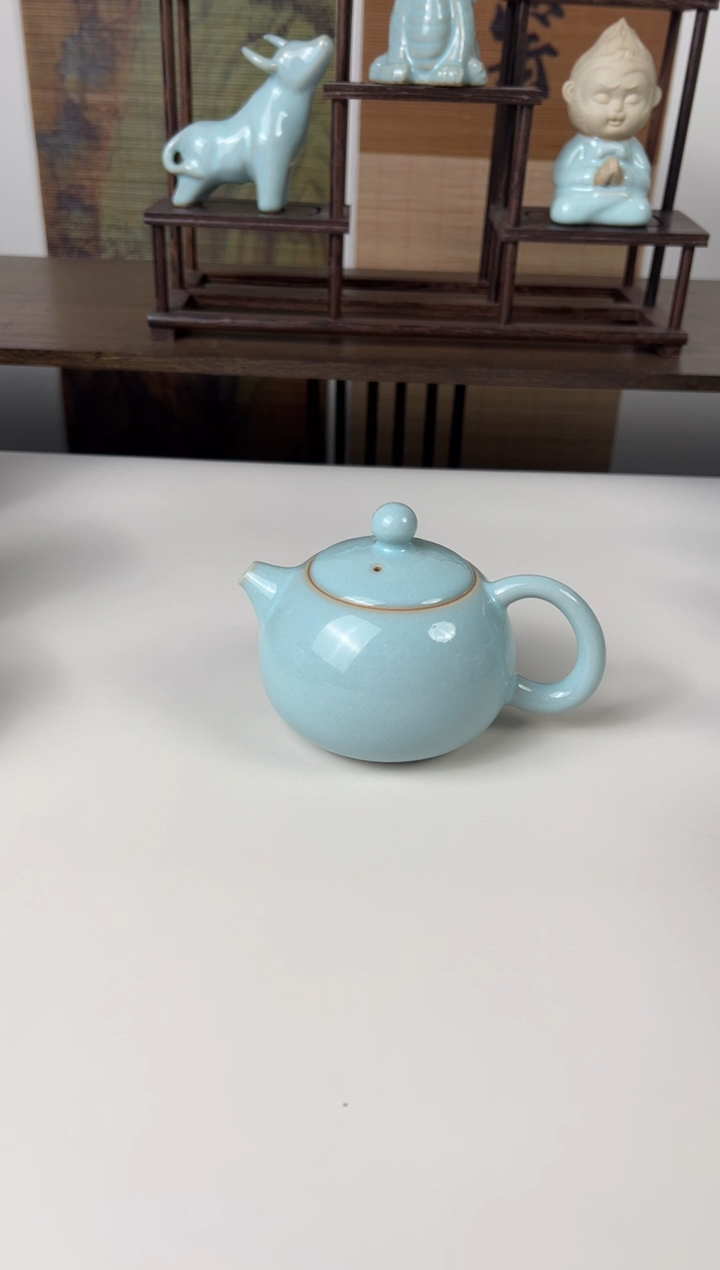 【闪购商品】杯珑匠天青圈足西施壶200ml