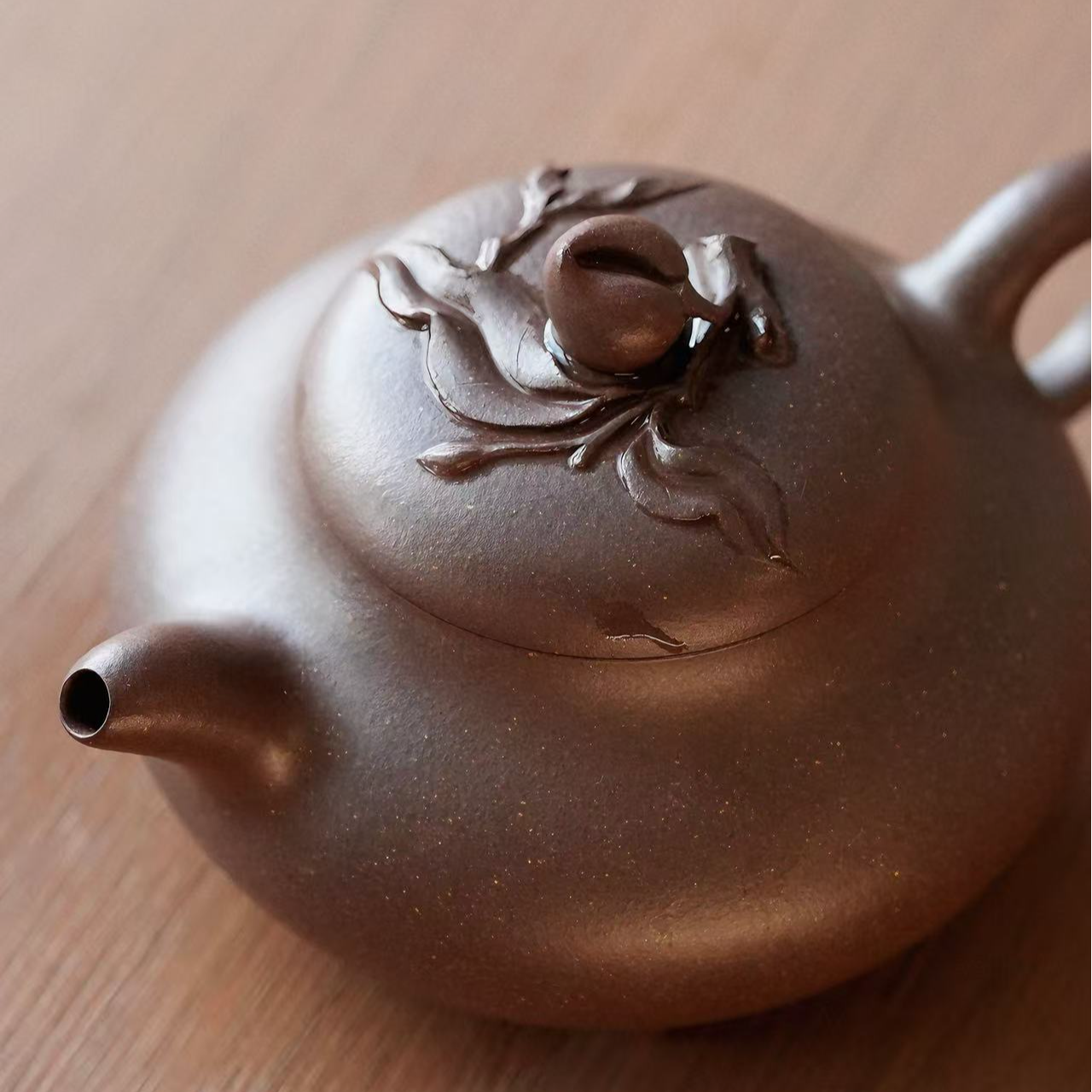 紫砂茶壶上合桃150CCJBZ033