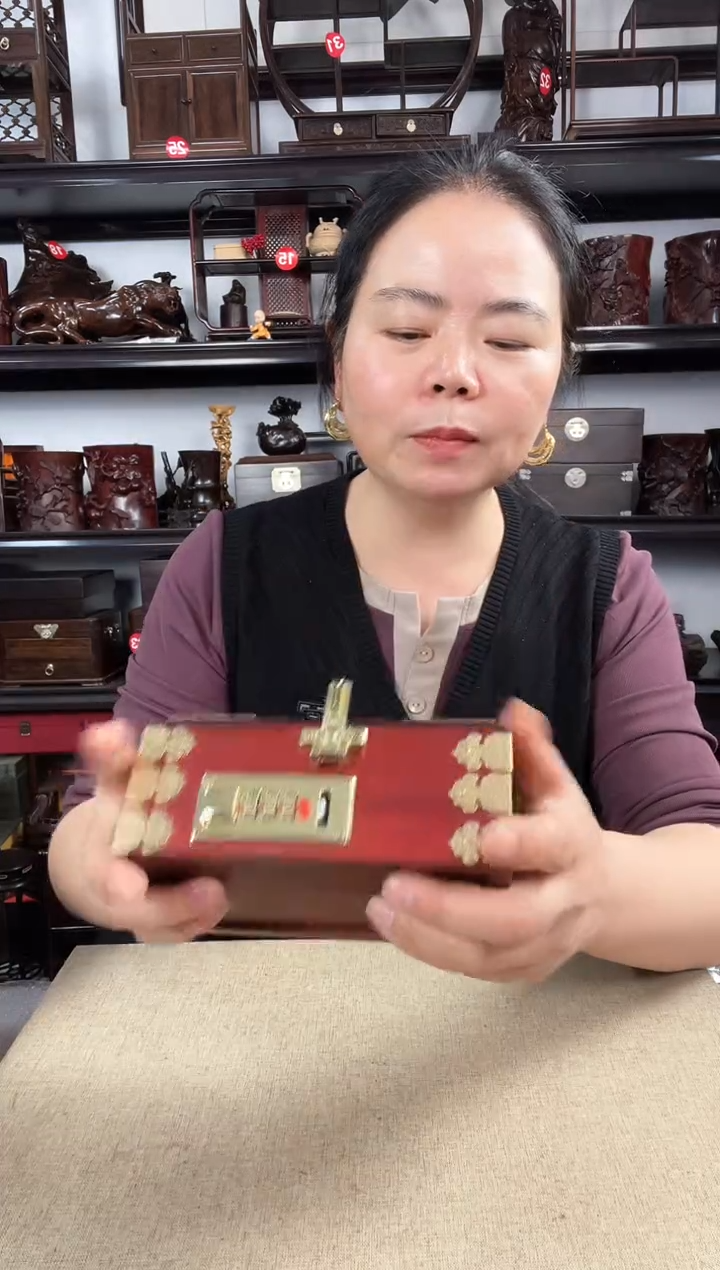 木长方盒老李红木工艺品