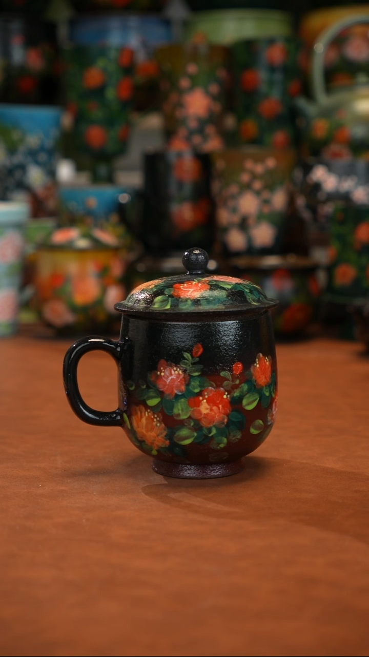 油画  釉下彩   杯子