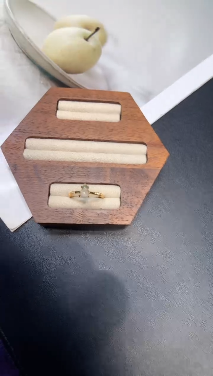 银S925镶嵌戒指翡翠戒指