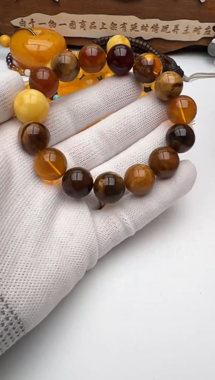 【闪购商品】琥珀手链未镶嵌蜜蜡手串
