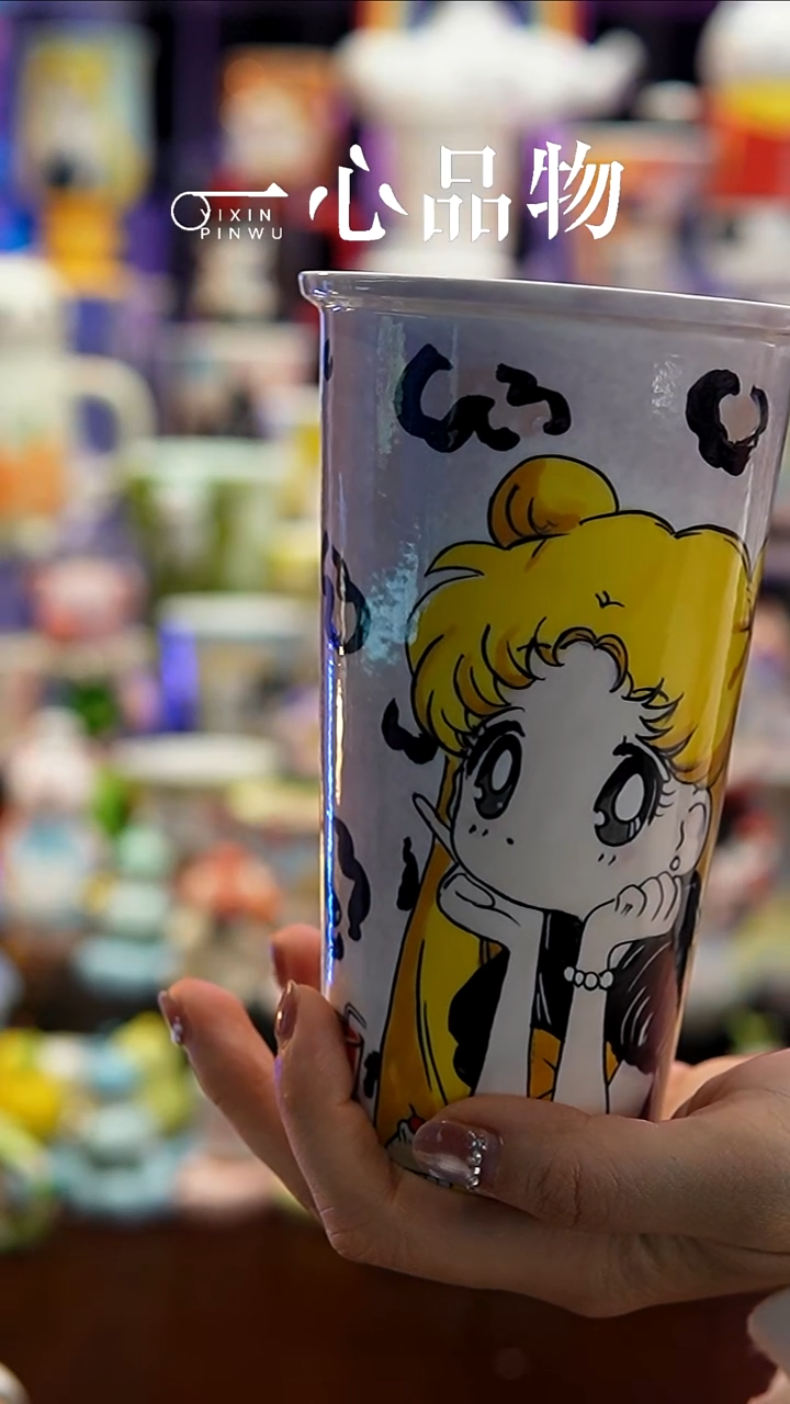 杯子瓷S120景德镇手工手绘杯子摆件