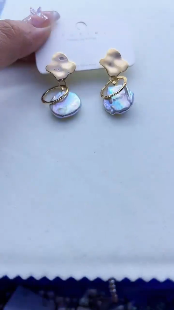 【闪购商品】淡水珍珠耳饰银S925镶嵌608