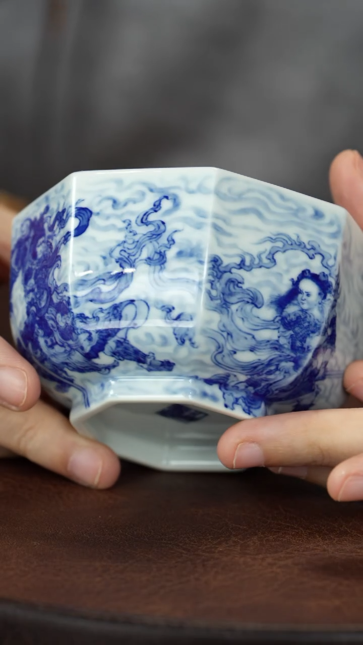 呼*26-1瓷器大闹天宫八方杯