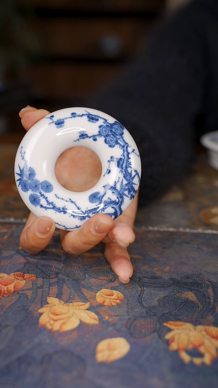 【闪购商品】杯沐茗古韵松竹梅盖置