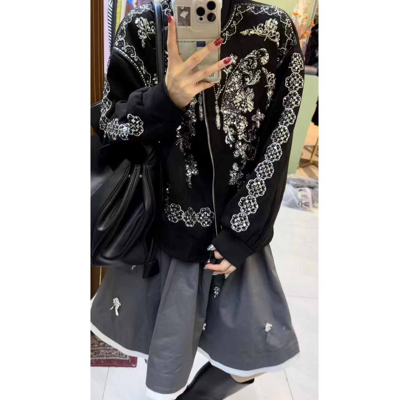 【蜜爷家】秋冬小众设计感重工外套88268#