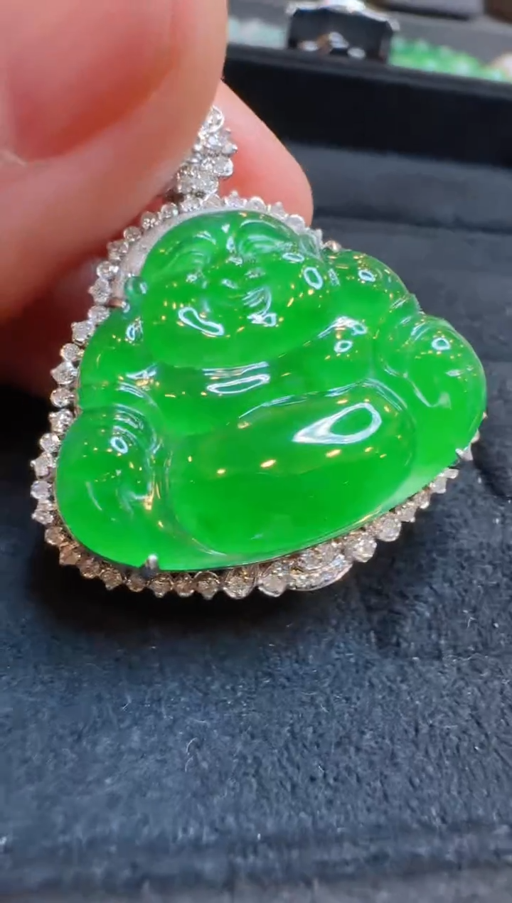 【闪购商品】翡翠吊坠(不含链)18K金镶嵌多样性团购发一件