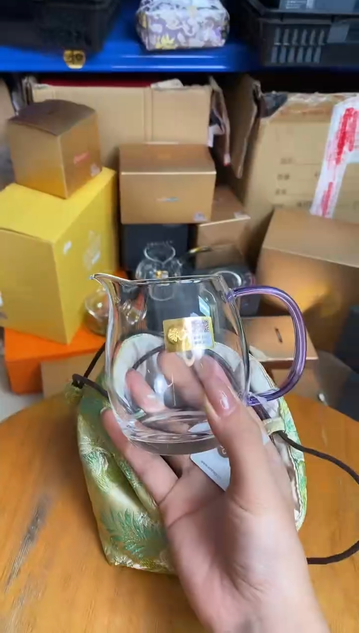 澄然/浅紫+茶事包牡丹