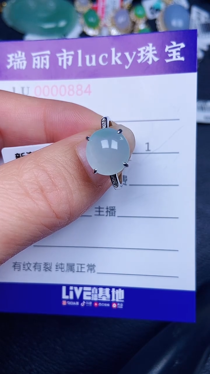 颈饰银S925镶嵌翡翠08854