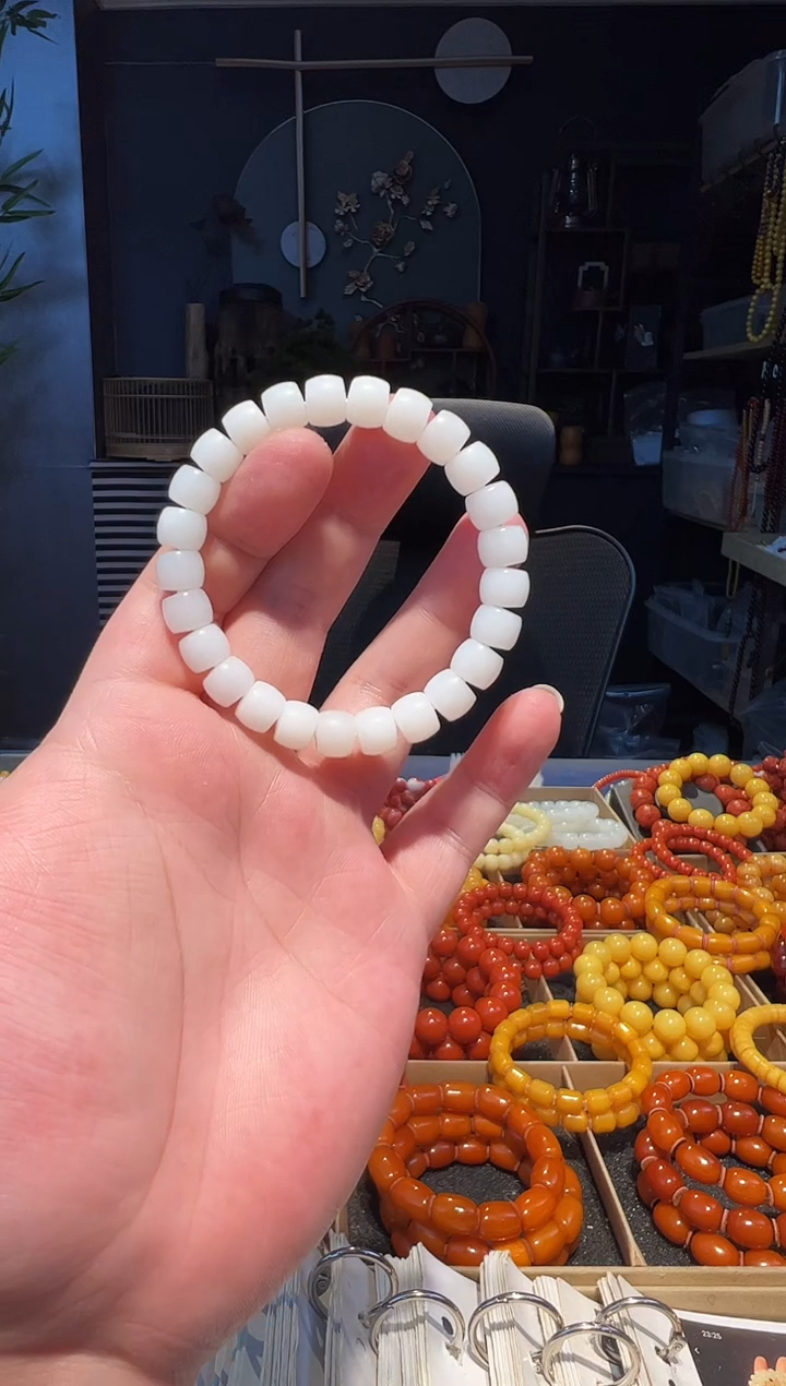 未镶嵌手串和田玉10+直切年糕