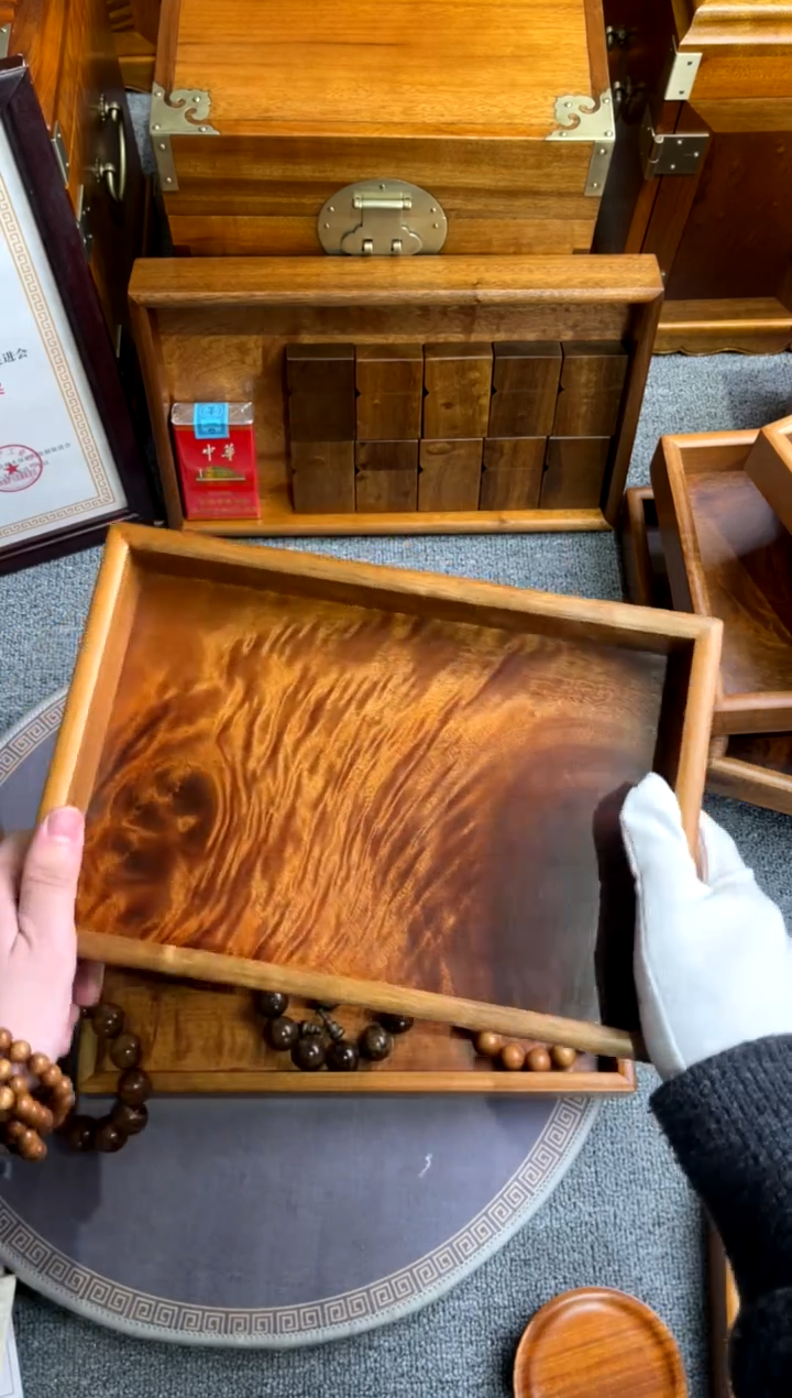 【闪购商品】金丝楠拆房老料紫金面板文盘