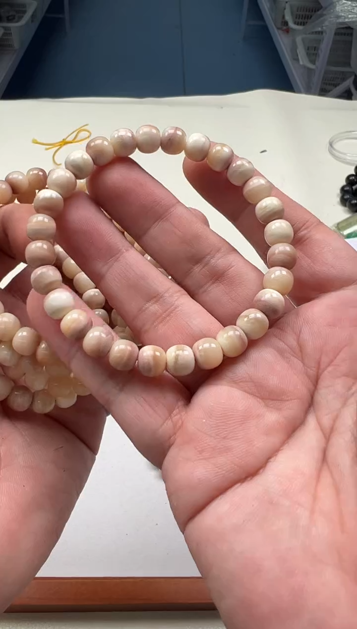 驼骨手串/手链玉化三花单圈6331